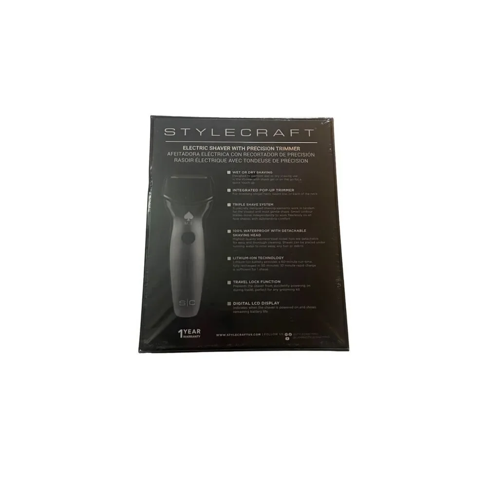 STYLECRAFT ACE 2.0 ELECTRIC SHAVER WITH TRIMMER